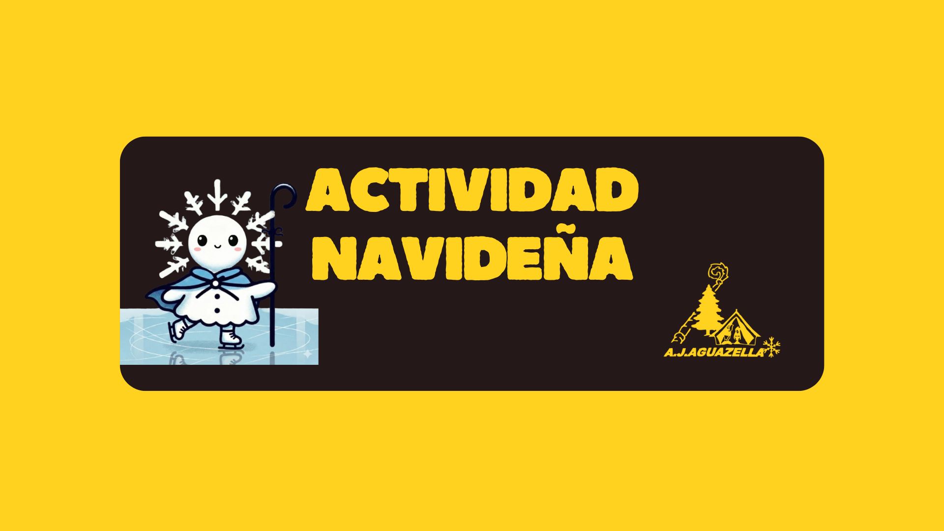 Cartel actividad navideña